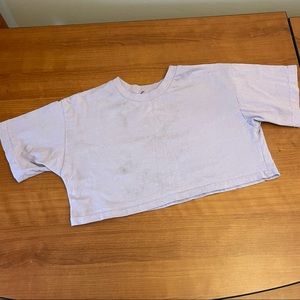 Lavender crop tee shirt